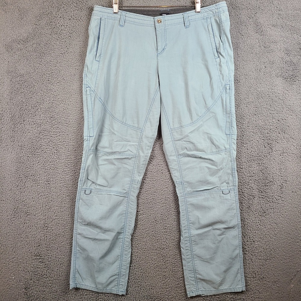 Kuhl Spire Roll Up Pants Womens 16 Sage Green Straight Leg Hiking Outdoor Pants
